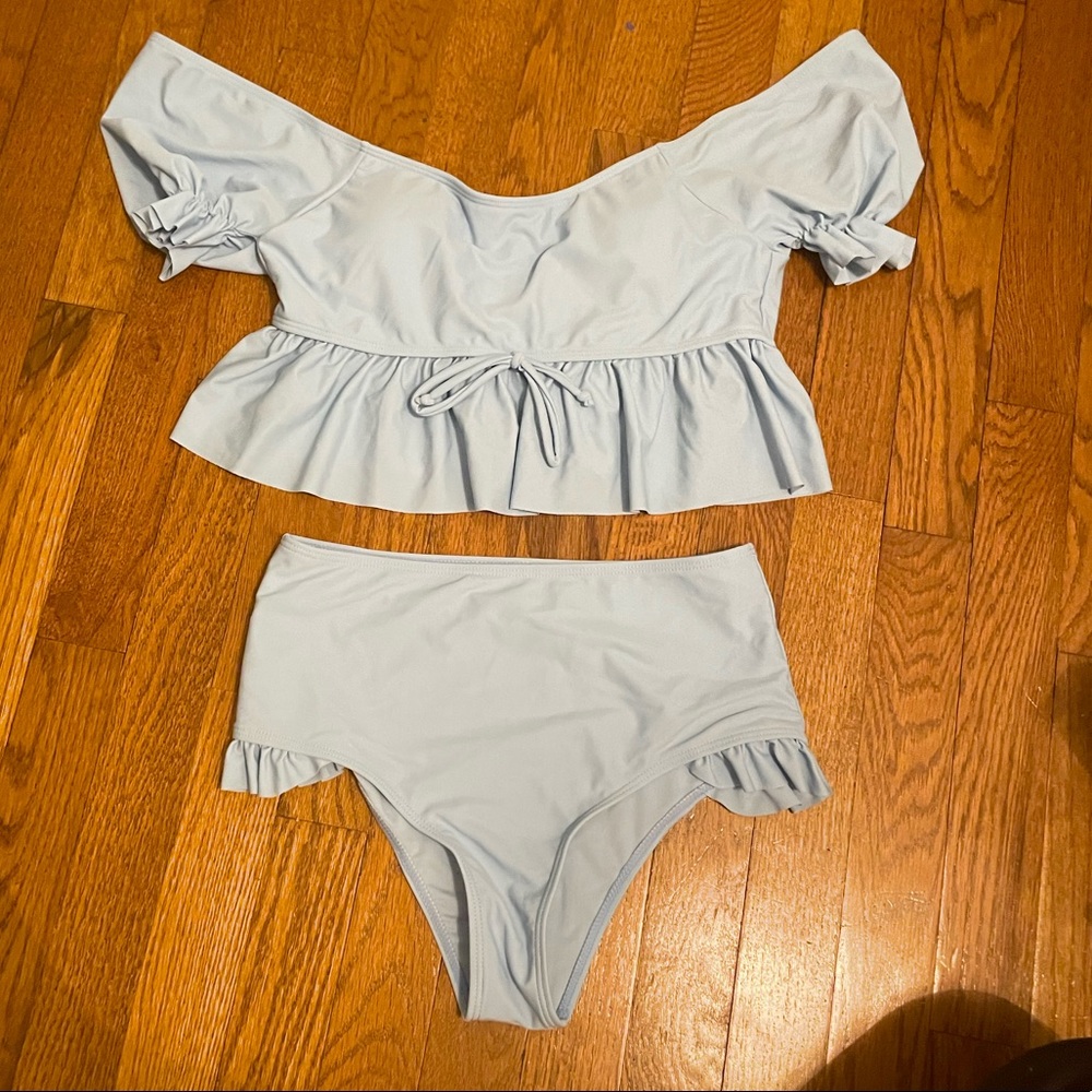 Women’s Light Blue Swimset, Small